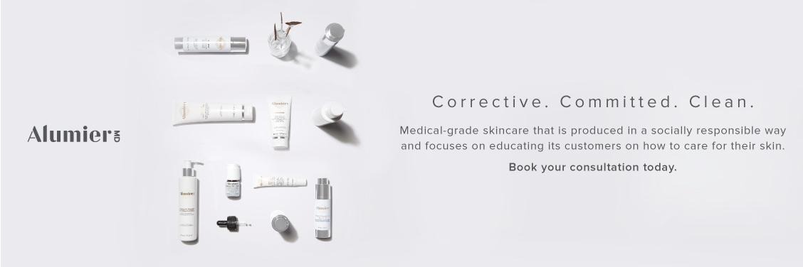 AlumierMD medical-grade skincare used at The Skin Space